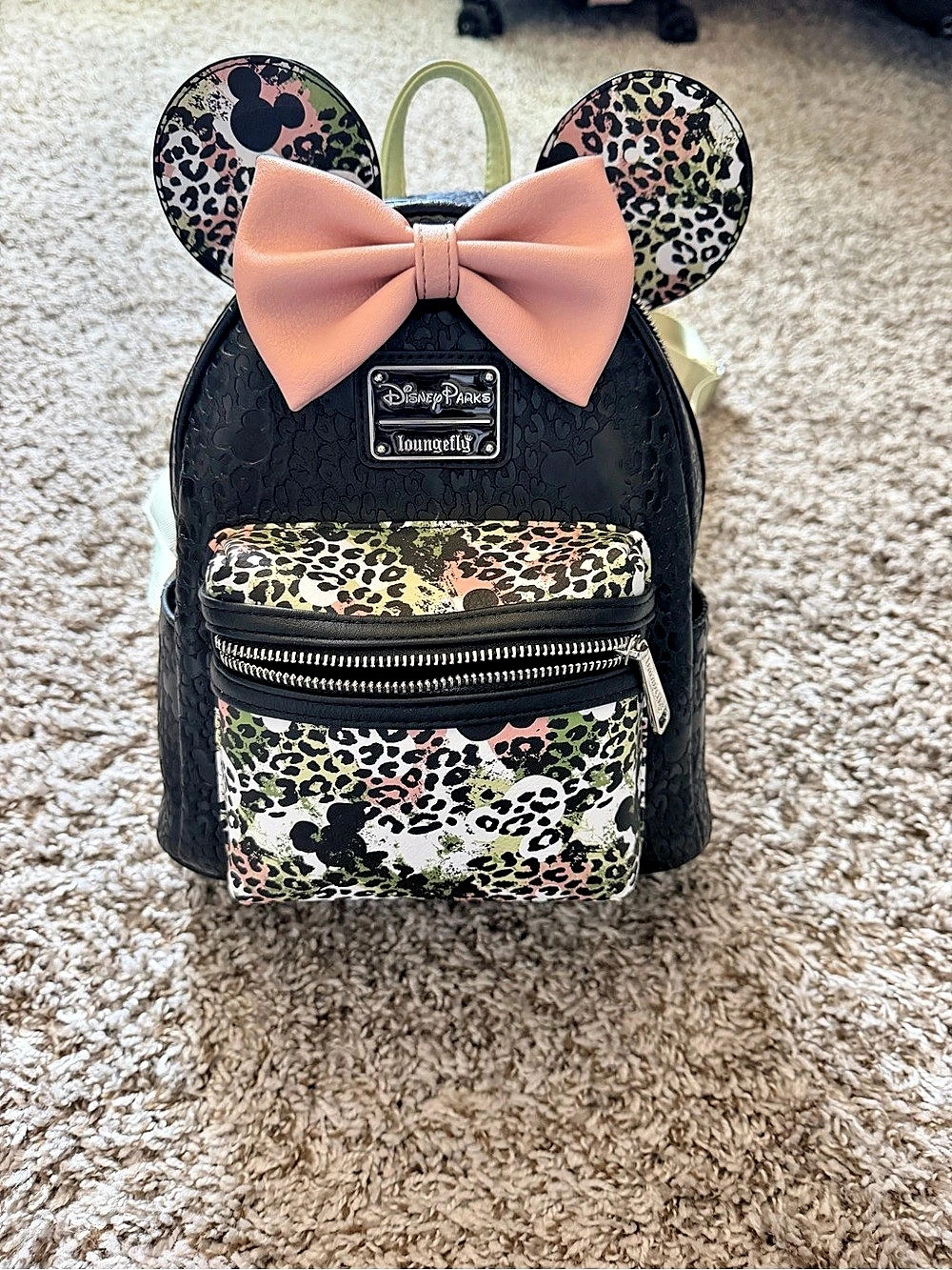 Loungefly Disney Parks Mickey Mouse Icon Animal Prints Mini Backpack Animal